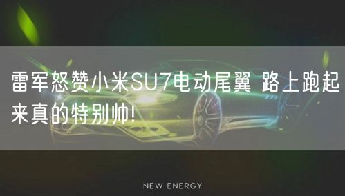 雷军怒赞小米SU7电动尾翼 路上跑起来真的特别帅!