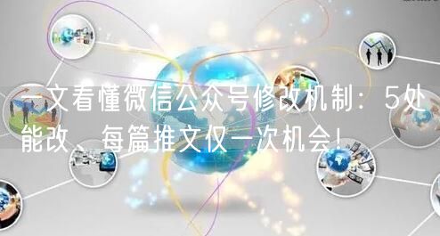 一文看懂微信公众号修改机制：5处能改、每篇推文仅一次机会！