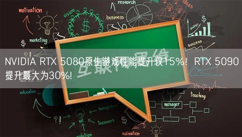 NVIDIA RTX 5080原生游戏性能提升仅15%！RTX 5090提升最大为30%!