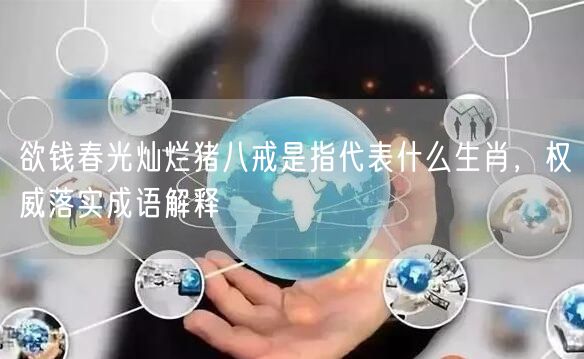 欲钱春光灿烂猪八戒是指代表什么生肖，权威落实成语解释