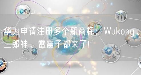 华为申请注册多个新商标：Wukong、二郎神、雷震子都来了!