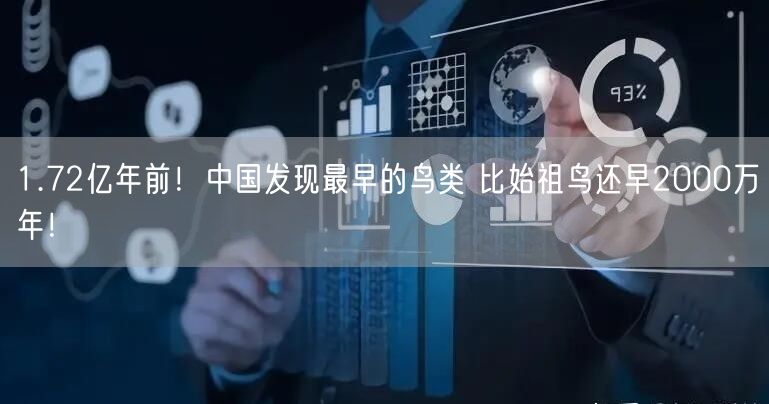 1.72亿年前！中国发现最早的鸟类 比始祖鸟还早2000万年！