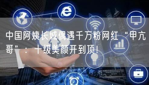 中国阿姨长城偶遇千万粉网红“甲亢哥”：十级美颜开到顶！