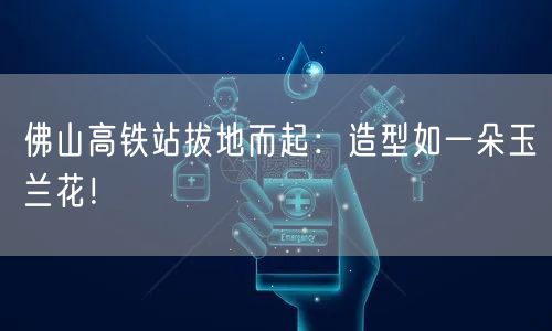 佛山高铁站拔地而起：造型如一朵玉兰花！