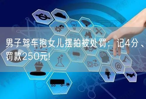 男子驾车抱女儿摆拍被处罚：记4分、罚款250元!