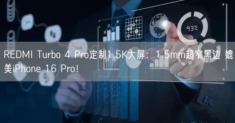 REDMI Turbo 4 Pro定制1.5K大屏：1.5mm超窄黑边 媲美iPhone 16 Pro！