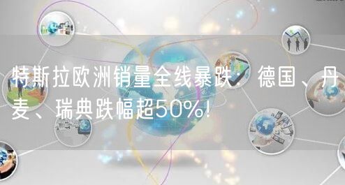 特斯拉欧洲销量全线暴跌：德国、丹麦、瑞典跌幅超50%！