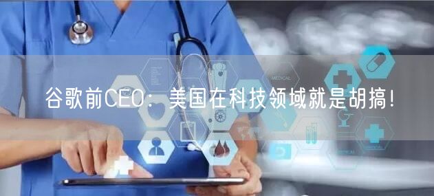 谷歌前CEO：美国在科技领域就是胡搞！